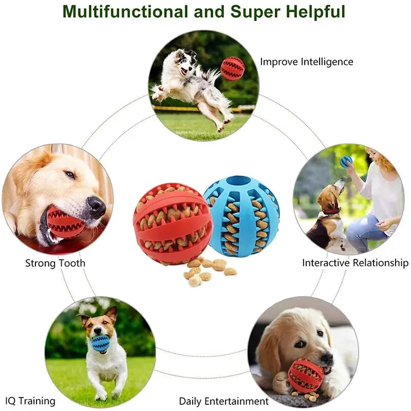 Treat-Dispensing Dog Chew Ball