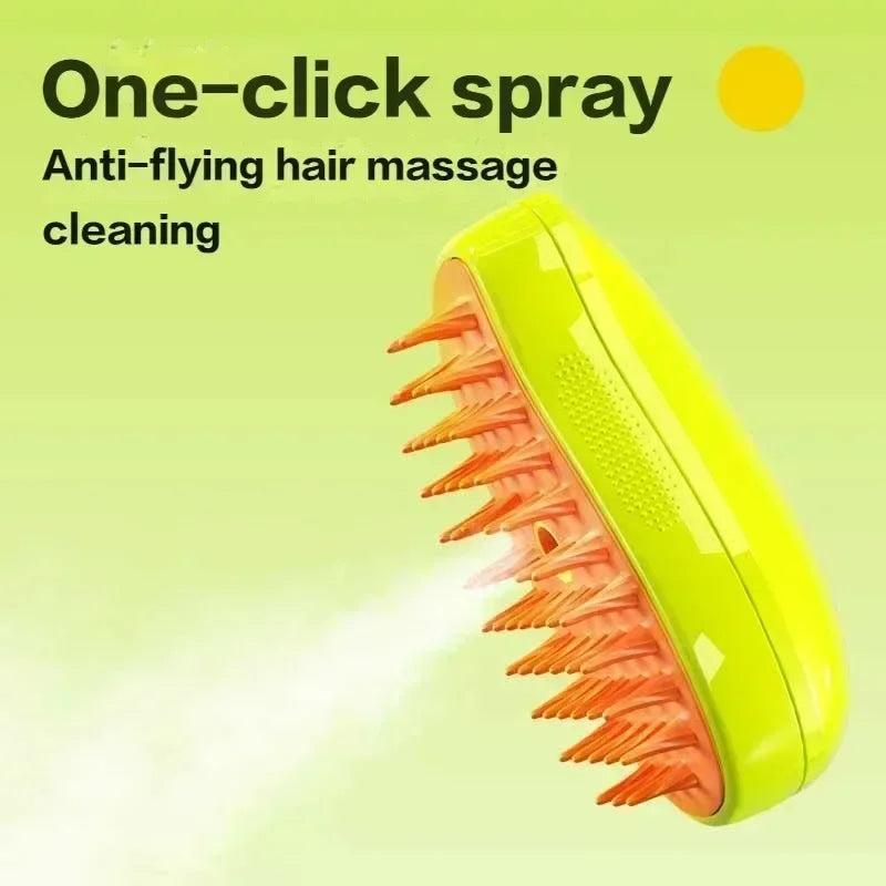 Self-Cleaning Deshedding Brush for Dogs & Cats | Water Mist