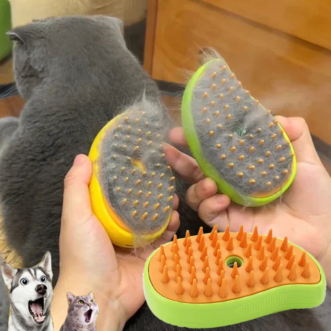 Self-Cleaning Deshedding Brush for Dogs & Cats | Water Mist