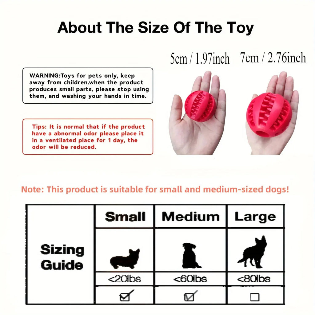 Treat-Dispensing Dog Chew Ball